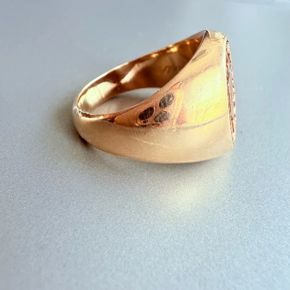 10k Solid Yellow Gold Artcarved Indiana University IU Class Ring Heavy